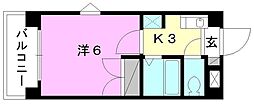 間取図画像 1K