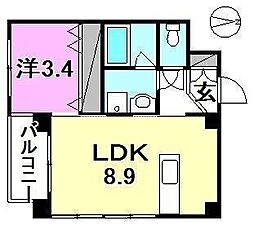 間取図画像 1LDK