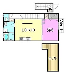 間取図画像 1LDK