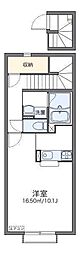 レオパレスラルーチェ 1Kの間取図画像