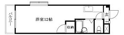 ルミウス南斎院 ワンルームの間取図画像