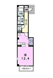 ブローテフルカワ ワンルームの間取図画像