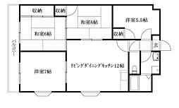 サンアイハイツ 4LDKの間取図画像