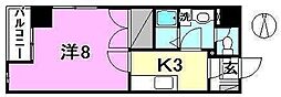 杉住宅南支店ビル 1Kの間取図画像