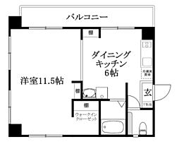 カシュクールハウス 1DKの間取図画像