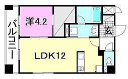 REVEUR居相 1LDKの間取図画像