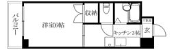 メゾン遥 1Kの間取図画像