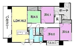 サーパス市駅南 4LDKの間取図画像