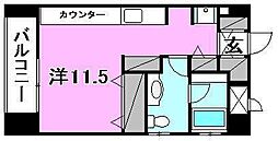 quinzelieu ワンルームの間取図画像