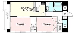 ROYALANNEX喜与町 2LDKの間取図画像