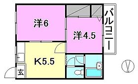 コーポ南江戸 303 号室 ｜ 愛媛県松山市南江戸2丁目（賃貸マンション2K・3階・34.65㎡） その2