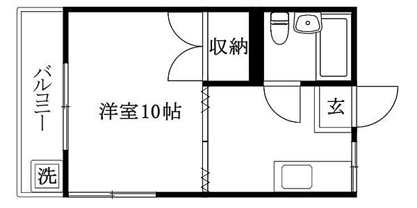 サンライズビル 203 号室｜愛媛県松山市味酒町2丁目(賃貸マンション1R・2階・20.52㎡)の写真 その2