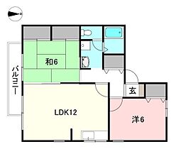 グランドール北土居Ｂ棟 201 号室 ｜ 愛媛県松山市北土居1丁目（賃貸アパート2LDK・2階・56.80㎡） その2