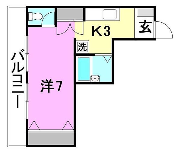 東一万ビル 201 号室｜愛媛県松山市東一万町(賃貸マンション1K・2階・20.00㎡)の写真 その2