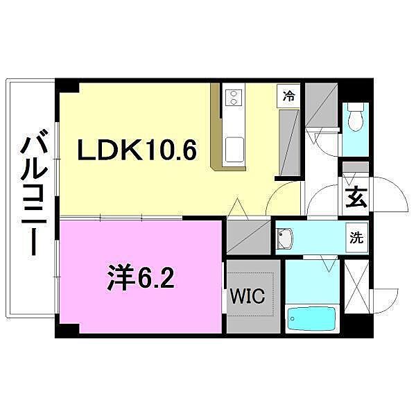 TRENTE LUMIERE 202 号室｜愛媛県松山市小坂3丁目(賃貸マンション1LDK・2階・48.75㎡)の写真 その2