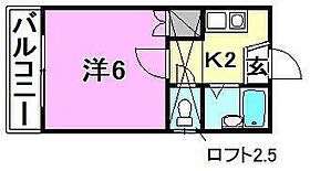 アロッジオ桜ヶ丘 203 号室 ｜ 愛媛県松山市御幸1丁目（賃貸アパート1K・2階・18.00㎡） その2