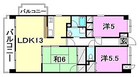 コサージュ衣山 301 号室 ｜ 愛媛県松山市衣山1丁目（賃貸マンション3LDK・3階・70.20㎡） その2