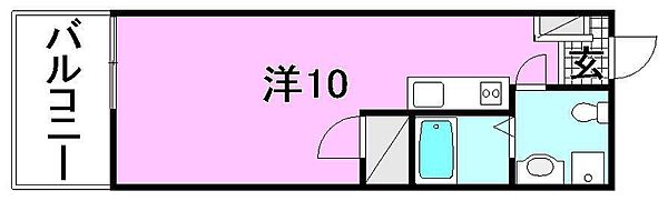 ラッキー味酒ハイツ 503 号室｜愛媛県松山市味酒町2丁目(賃貸マンション1R・5階・20.66㎡)の写真 その2