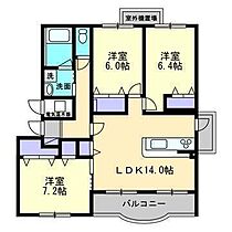 ブライムソレイユA棟 201 号室 ｜ 愛媛県松山市西石井5丁目（賃貸マンション3LDK・2階・79.75㎡） その2