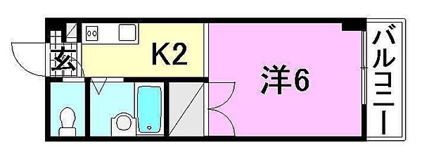 メゾンＡＤ5 706 号室｜愛媛県松山市東雲町(賃貸マンション1K・7階・17.28㎡)の写真 その2