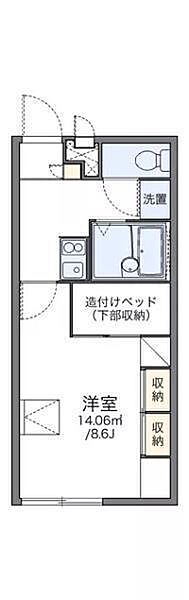 レオパレスいずみ 104 号室｜愛媛県松山市和泉南3丁目(賃貸アパート1K・1階・23.18㎡)の写真 その2