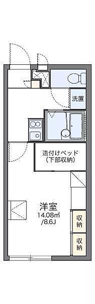 レオパレス古川 108 号室｜愛媛県松山市古川南2丁目(賃貸アパート1K・1階・23.18㎡)の写真 その2