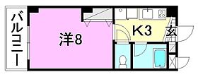 ウィンズコート高砂1 203 号室 ｜ 愛媛県松山市北条辻（賃貸マンション1K・2階・26.50㎡） その2