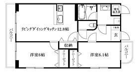 クレールマノワール 201 号室 ｜ 愛媛県松山市市坪南1丁目（賃貸マンション2LDK・2階・60.90㎡） その2