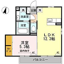 エスポワールかまた 201 号室 ｜ 愛媛県松山市余戸南4丁目（賃貸アパート1LDK・2階・42.14㎡） その2