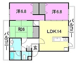 第3レジデンス持田 112 号室 ｜ 愛媛県松山市持田町3丁目（賃貸マンション3LDK・1階・79.00㎡） その2