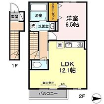 フルール中村 202 号室 ｜ 愛媛県松山市中村5丁目（賃貸アパート1LDK・2階・50.04㎡） その2