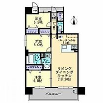 アルファステイツ三番町 501 号室 ｜ 愛媛県松山市三番町7丁目（賃貸マンション3LDK・5階・75.66㎡） その2