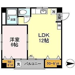 間取図画像 1LDK