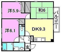 間取図画像 3DK