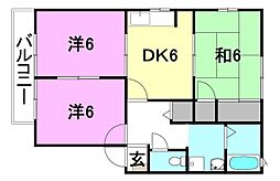 間取図画像 3DK