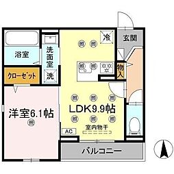 間取図画像 1LDK