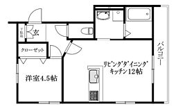 間取図画像 1LDK