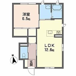 間取図画像 1LDK