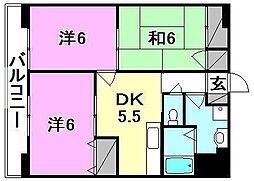 間取図画像 3DK