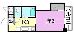 間取図画像 1K