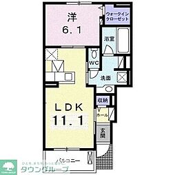 ウィルニコル 1LDKの間取図画像
