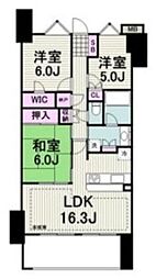 グランシティたまプラーザ1 3LDKの間取図画像