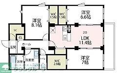 物件の間取り