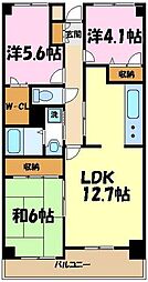 メゾンけやき平 3LDKの間取図画像