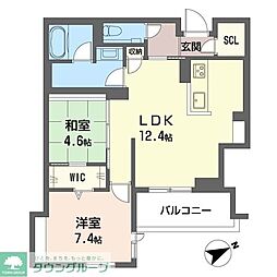 With Plus 青葉台 2LDKの間取図画像