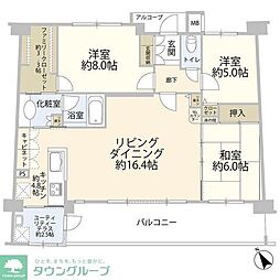 ヒューマンスクエアたまプラーザヒルテイジ 3LDKの間取図画像