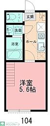 VISTAKamoi 1Kの間取図画像