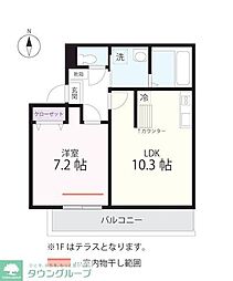 QUIET CRAB HOUSE TOGETHER長津田(仮 1LDKの間取図画像