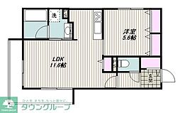 La Pause I 1LDKの間取図画像