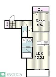 La Pause I 1LDKの間取図画像